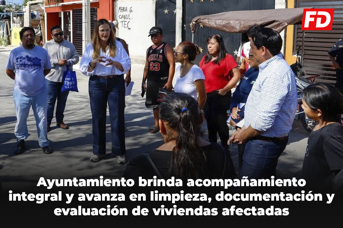 Apoyo tras incendio en el sur.