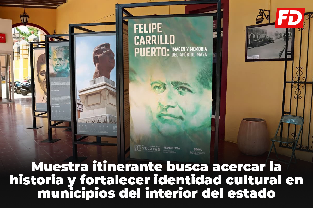 Exposición honra a Carrillo Puerto.