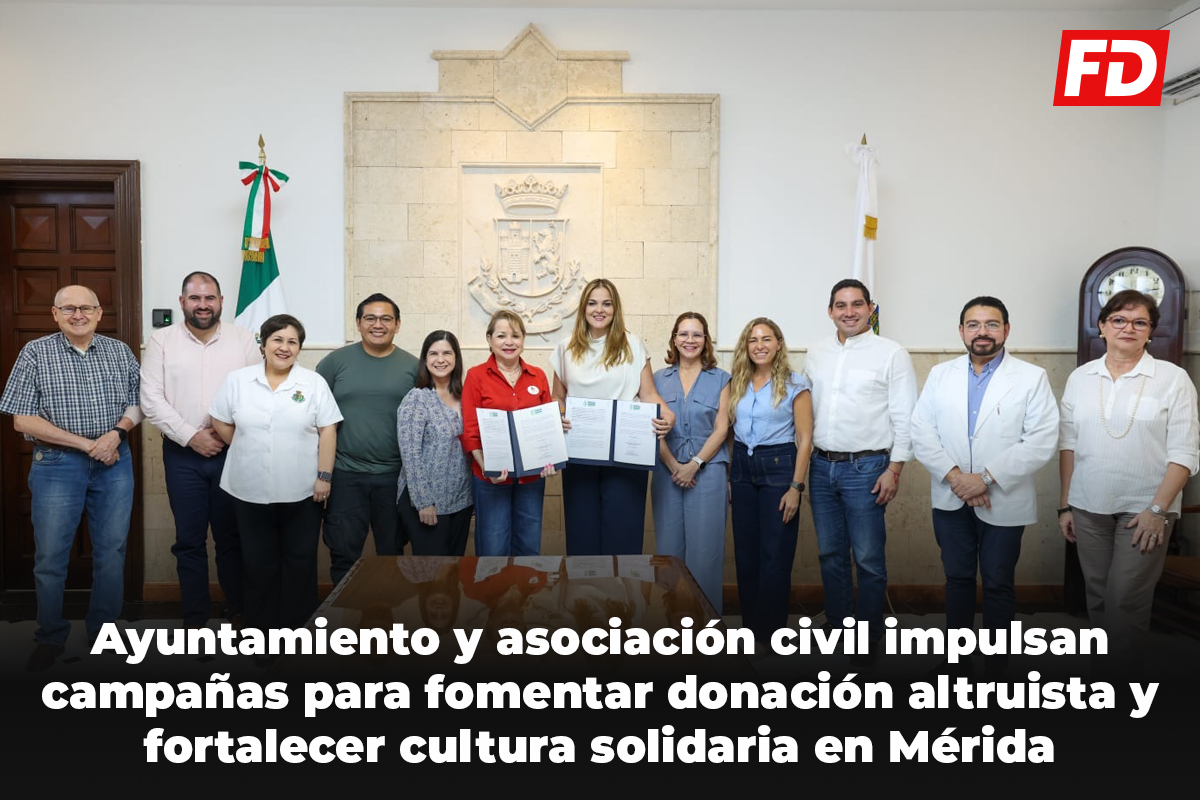 Firman alianza por donación de sangre.