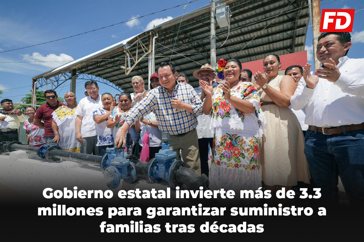 Rehabilitan sistema de agua en Muxupip.